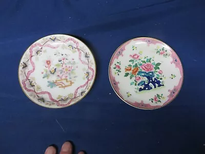 Buy Booths Antique Silicon China Hand Painted 5  Pin Dishes Circa 1920’s X 2 • 3£