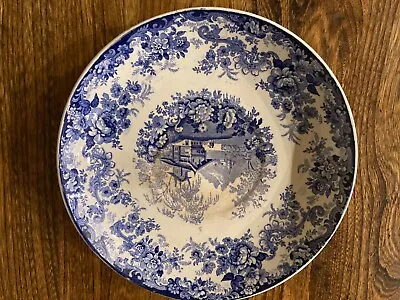 Buy Antique Vintage China, Minton Genevesse Swiss Scene Bowl, Blue And White.  • 10£