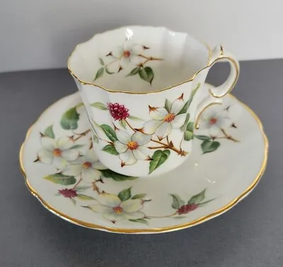 Buy Dogwood Blossom Teacup And Saucer Set Bone China Made In England Hammersley & Co • 23.70£