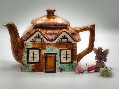 Buy Vintage Keele St Pottery Hand Painted Cottage Ware Porcelain Teapot Staffordshir • 46£
