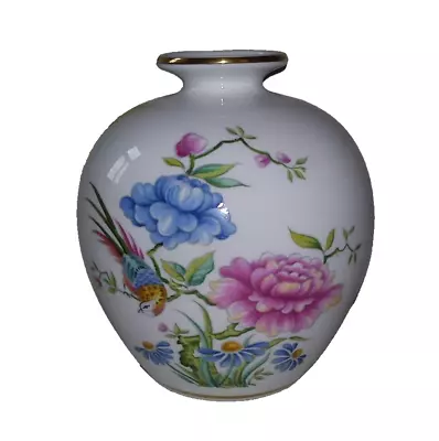 Buy Spode Vase Fine Bone China Oriental Bird • 15£