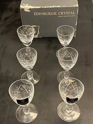 Buy Edinburgh Appin Sherry Glass Crystal, 3  Tall X 1 1/2  Diameter ( 6 In Set ) • 57.90£