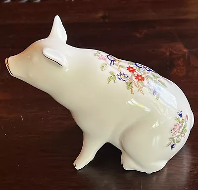 Buy Handmade In Galway Ireland Beautiful Royal Tara Fine Bone China Pig Floral • 24£