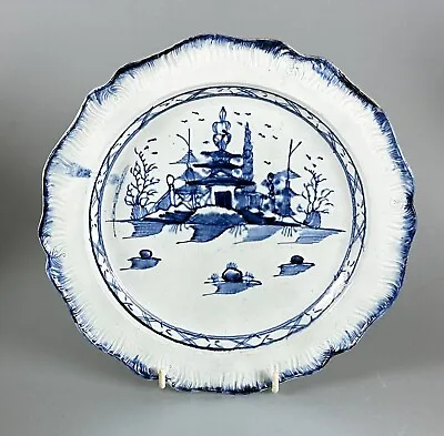 Buy Pearlware C1790 Shell Edge Plate Antique English Pottery. • 75£