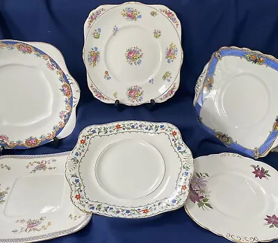 Buy Choice Of Pretty Floral Cake Plates / Sandwich Platters Vintage Weddings Etc • 3.99£