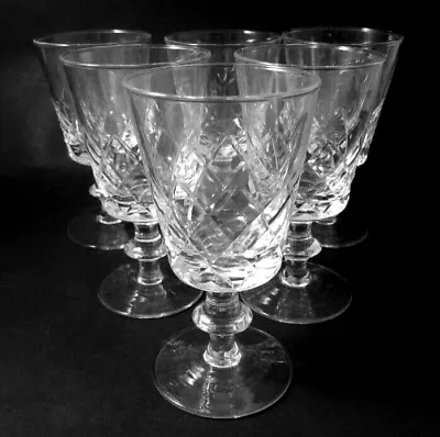 Buy 6 Vintage Danish Holmegaard Crystal Wellington Georgian Shape Port Wine Glasses • 40.68£