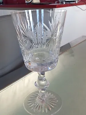 Buy EDINBURGH CRYSTAL Cut Glass Goblet Royal Wedding Charles & Lady Diana 1981.  • 19.99£