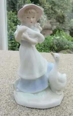 Buy Lladro Style Figurine -  Girl With Geese  • 9.50£