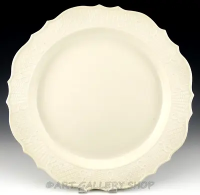 Buy Antique British STAFFORDSHIRE WHITE SALT GLAZED 17  LARGE CHARGER MUSEUM PLATE • 288.17£