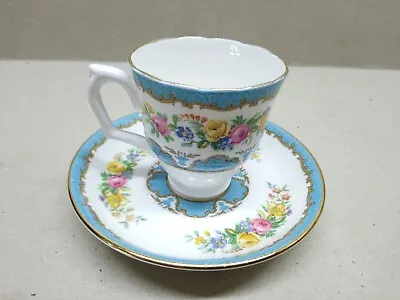 Buy Vintage Crown Staffordshire  Floral  Cup And Saucer. Made In England. Excellent  • 6£