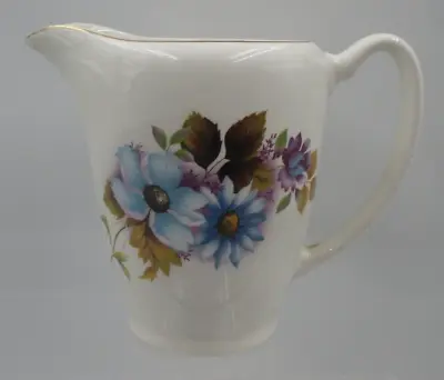 Buy Lord Nelson Pottery England Vintage Blue Flower Ceramic Jug • 8£