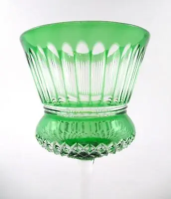 Buy CORDIAL Wine - Emerald GREEN Cut Glass To Clear - 2 Oz., 4  Tall - THISTLE Shape • 47.06£
