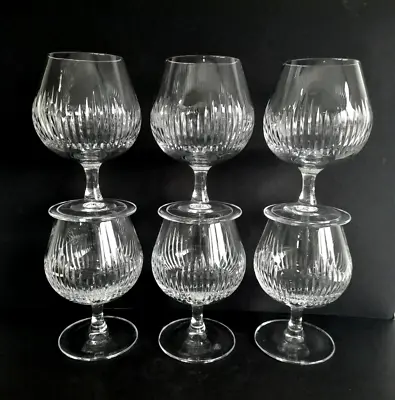 Buy Set Of 6 Royal Doulton Crystal  Mayfair  Cut Brandy Glasses Unsigned 120mm Tall • 55£