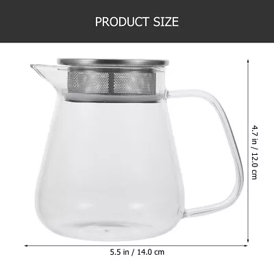 Buy  Glass Teapot Stainless Steel Make Chinese Cups Handheld Kettle • 17.69£