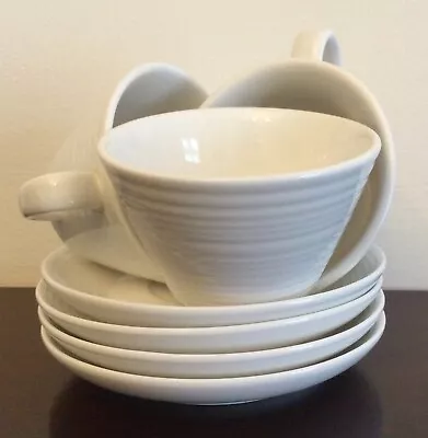 Buy Belleek Living Ripple Tea Cups And Saucers - 3 Sets • 12.99£