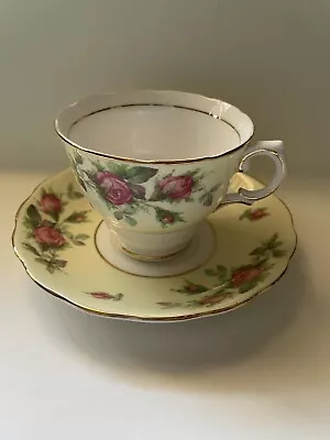 Buy 1960's Vintage Colclough English Bone China Red Rose English Tea Cup And Saucer • 14.23£