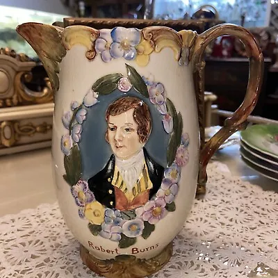 Buy Beswick Ware Hand Painted Pitcher Featuring Robert Burns, Made In England • 75.20£
