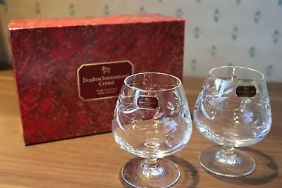 Buy 2 Royal Doulton  Jasmine  Brandy Glasses 4.3/4  Unused+ Original Box + Labels • 40£