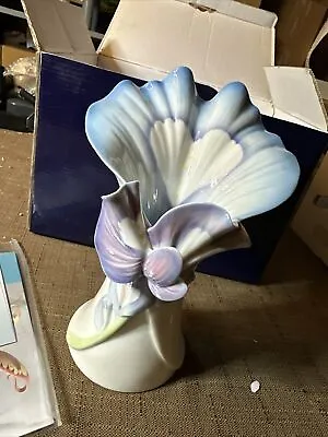Buy Franz Porcelain Blooming Bluebonnets Flower Small Vase FZ02249 • 260.59£