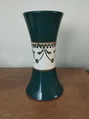Buy Vintage 1930s, Lovatts Langley  Art Noveau Vase In Green, 21cm Tall • 12.95£