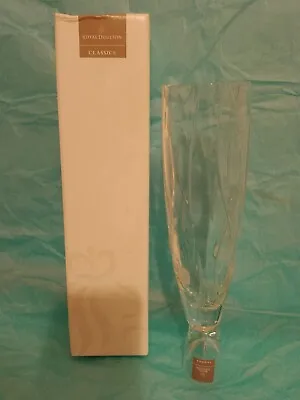 Buy Royal Doulton Finest Lead Crystal Vase  Brand New Boxed  10 Inches High • 9.50£