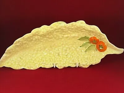 Buy Large Carlton Ware Australian Design Yellow Leaf Dish Tomatoes • 9.99£