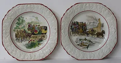 Buy Very Rare Pair (2) Hand Crafted Coaching Scenes Lord Nelson Ware Pottery England • 23.70£