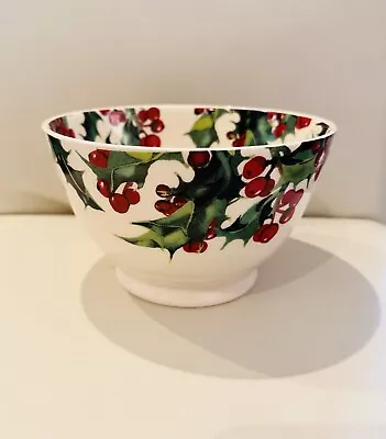 Buy New Emma Bridgewater Christmas Holly Medium Old Bowl BNWT Second • 37.99£