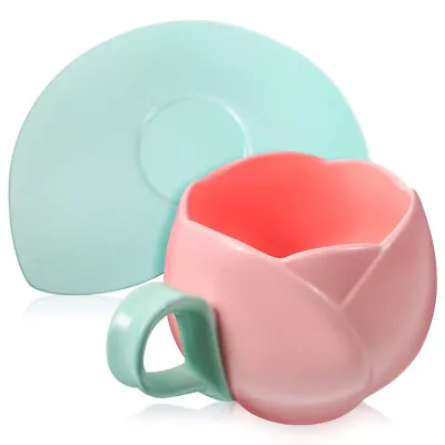Buy  Morning Mug Ceramic Coffee Cups And Saucer Set Children Kiddicap Ceramics • 76.68£