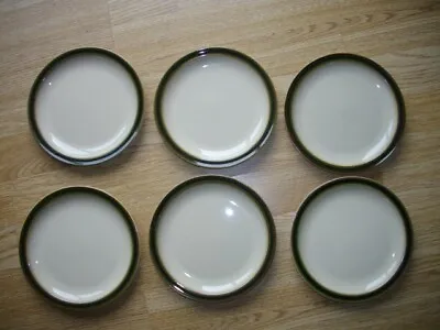 Buy 6 X Denby Fine Stoneware - Oberon Green - Side Plates 17cm Dia • 24£