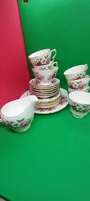 Buy Vintage Queen Anne Bone China Tea Set - 21 Pieces • 60£