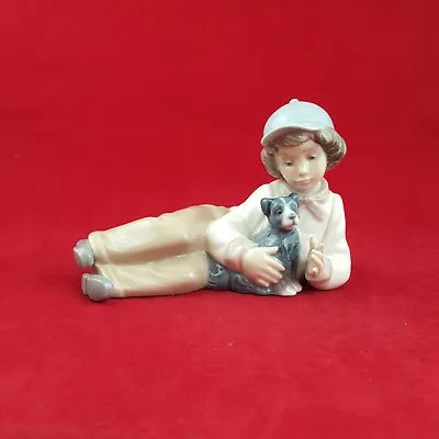 Buy Nao By Lladro - Boy With Dog - My Pal 1149 - L/N 1003 • 45£