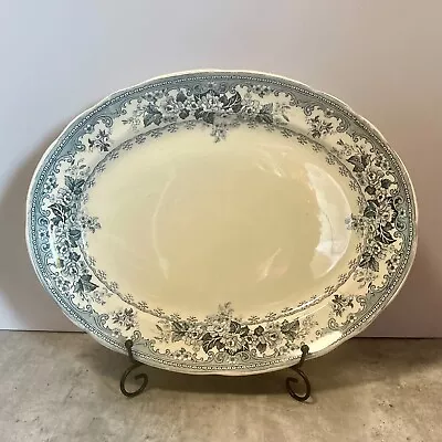 Buy Antique Serving Plate Dish Blue Keeling Late Mayer Losol Colwyn 14  Art Nouveau • 40£