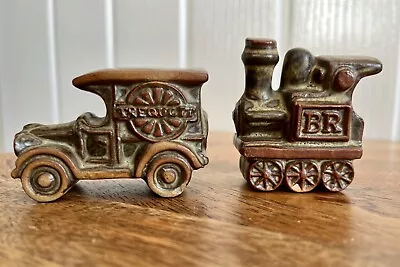 Buy Vintage Tremar Style Stoneware Pottery Trequoit Van Car / BR Steam Train Engine • 9.75£