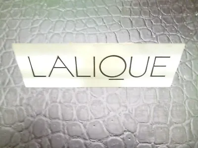 Buy Lalique Dealers Pressed Plastic Display Case Advertising Art Deco Expo' Label • 50£