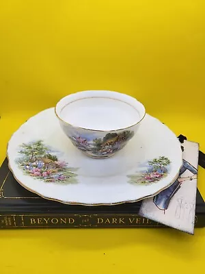 Buy Royal Vale Cottage Cake Plate And Sugar Bowl • 4.50£