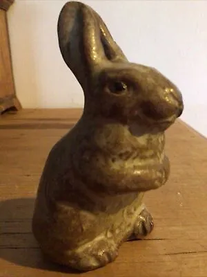 Buy Studio Pottery Rabbit Figurine Ideal Easter - Potters Mark • 10£