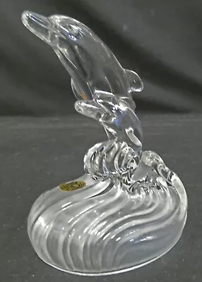 Buy RCR Italian Lead Crystal Mother Baby Dolphins Ornament/Paperweight   Sh51 • 7.99£