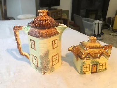 Buy Vintage Keele St Pottery Coffee/Water Pot & Tea Pot Hand Painted Cottage Ware • 12£