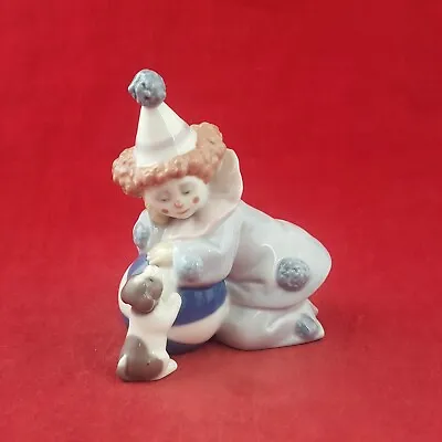 Buy Lladro Porcelain Figurine 5278 Pierrot With Puppy And Ball - 8322 L/N • 36£