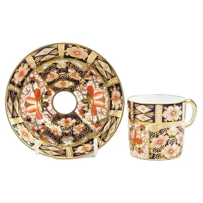Buy 3 X Royal Crown Derby Old Imari 2451  Espresso Coffee Cans And Saucers - 1927 • 14.99£