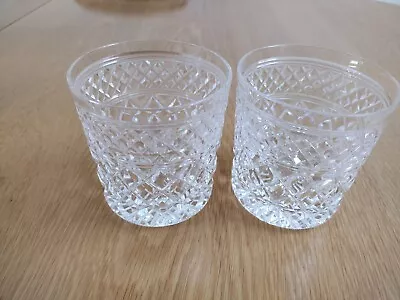 Buy 2 X Stuart Crystal Sandringham 10oz Cut Glass Whisky Tumbler Glasses • 24.99£