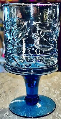 Buy 3D BLUE CHILI PEPPERS Hand Made 16oz Glass Water Goblet • 17.26£