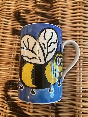 Buy Dunoon Stoneware Creepy Crawlies Mug - Jane Brookshaw - Bee & Ladybug Ladybird • 10.99£