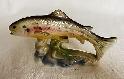 Buy Beautiful Retro Ornament Glazed  Rainbow Trout Highly Decorated • 14.99£