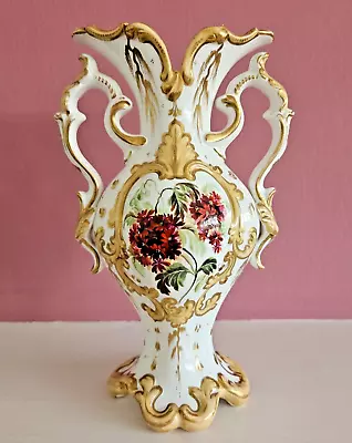 Buy 19th Century Coalport Coalbrookdale Twin Handled Vase • 38£