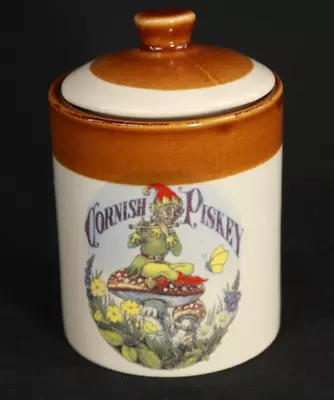 Buy Presingoll Pottery Cornish Piskey Condiment Jar 10cm Tall • 15£