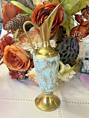 Buy DELFT Holand Pitcher Urn Vase Gold Tone • 17.07£