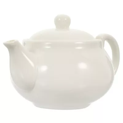 Buy White Ceramic Teapot For Loose Tea - Vintage Kung Fu Teaware • 12.45£
