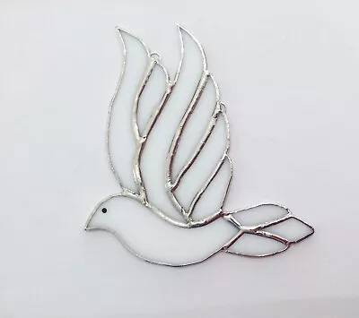 Buy Stained Glass White Dove. Sun Catcher. Handmade. • 7£